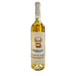 Dárkové bílé víno 0,75L - Pro dědečka